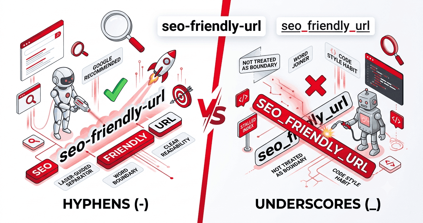 Hyphens vs. Underscores in URLs: Which Is Better for SEO?